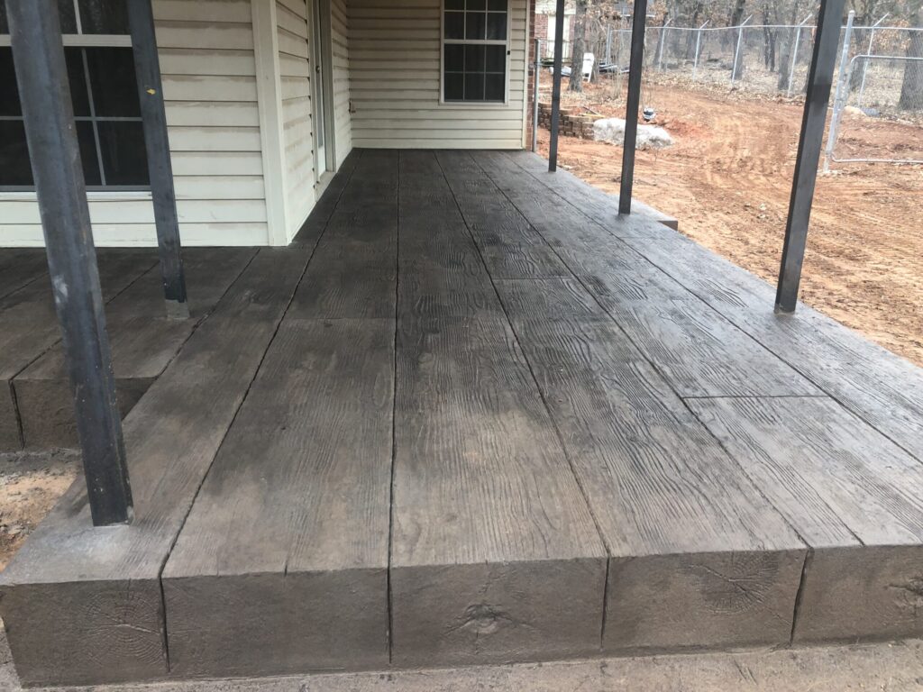 Beautiful stamped concrete from ADC Hardscapes Edmond, Oklahoma